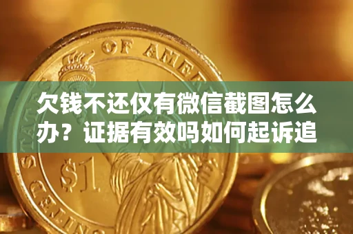 武汉欠钱不还仅有微信截图怎么办？证据有效吗如何起诉追回欠款？