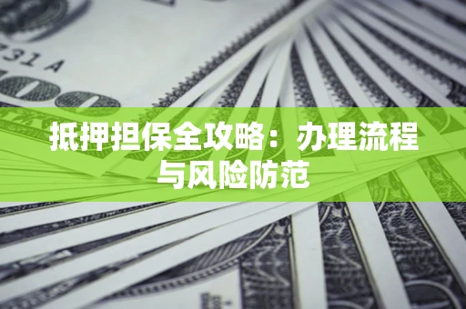 武汉抵押担保全攻略：办理流程与风险防范