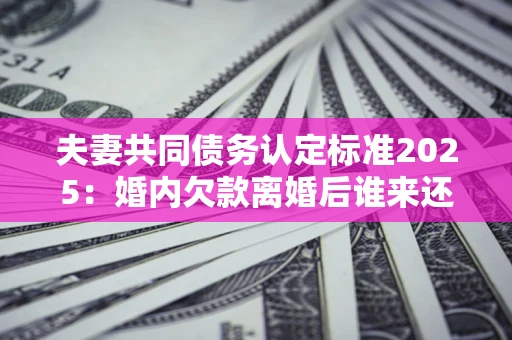 武汉夫妻共同债务认定标准2025:婚内欠款离婚后谁来还? 武汉夫妻共同债务认定标准2025:婚内欠款离婚后谁来还?