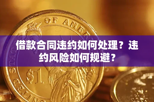 武汉借款合同违约如何处理？违约风险如何规避？
