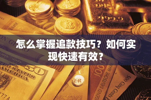 武汉怎么掌握追款技巧？如何实现快速有效？