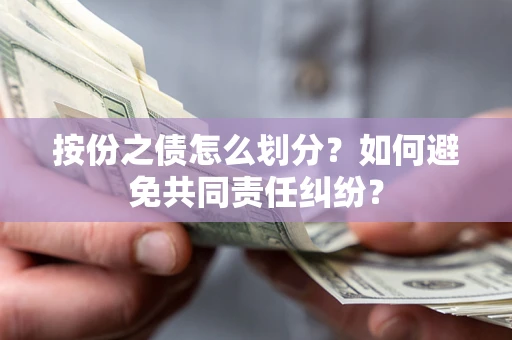武汉按份之债怎么划分？如何避免共同责任纠纷？