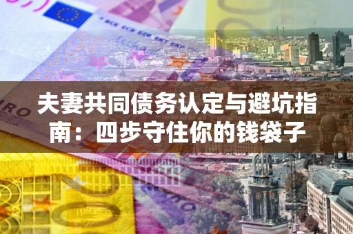 武汉夫妻共同债务认定与避坑指南：四步守住你的钱袋子