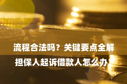 武汉

担保人起诉借款人怎么办？流程合法吗？关键要点全解析
