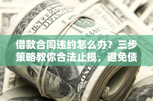 武汉借款合同违约怎么办？三步策略教你合法止损，避免债务危机升级