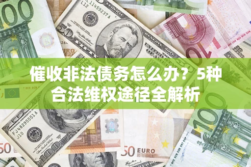 武汉催收非法债务怎么办？5种合法维权途径全解析