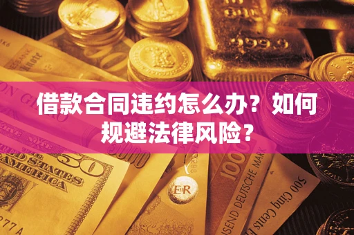 武汉借款合同违约怎么办？如何规避法律风险？